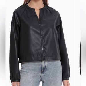Leather Blouse/blazer XS Avec Les Filles